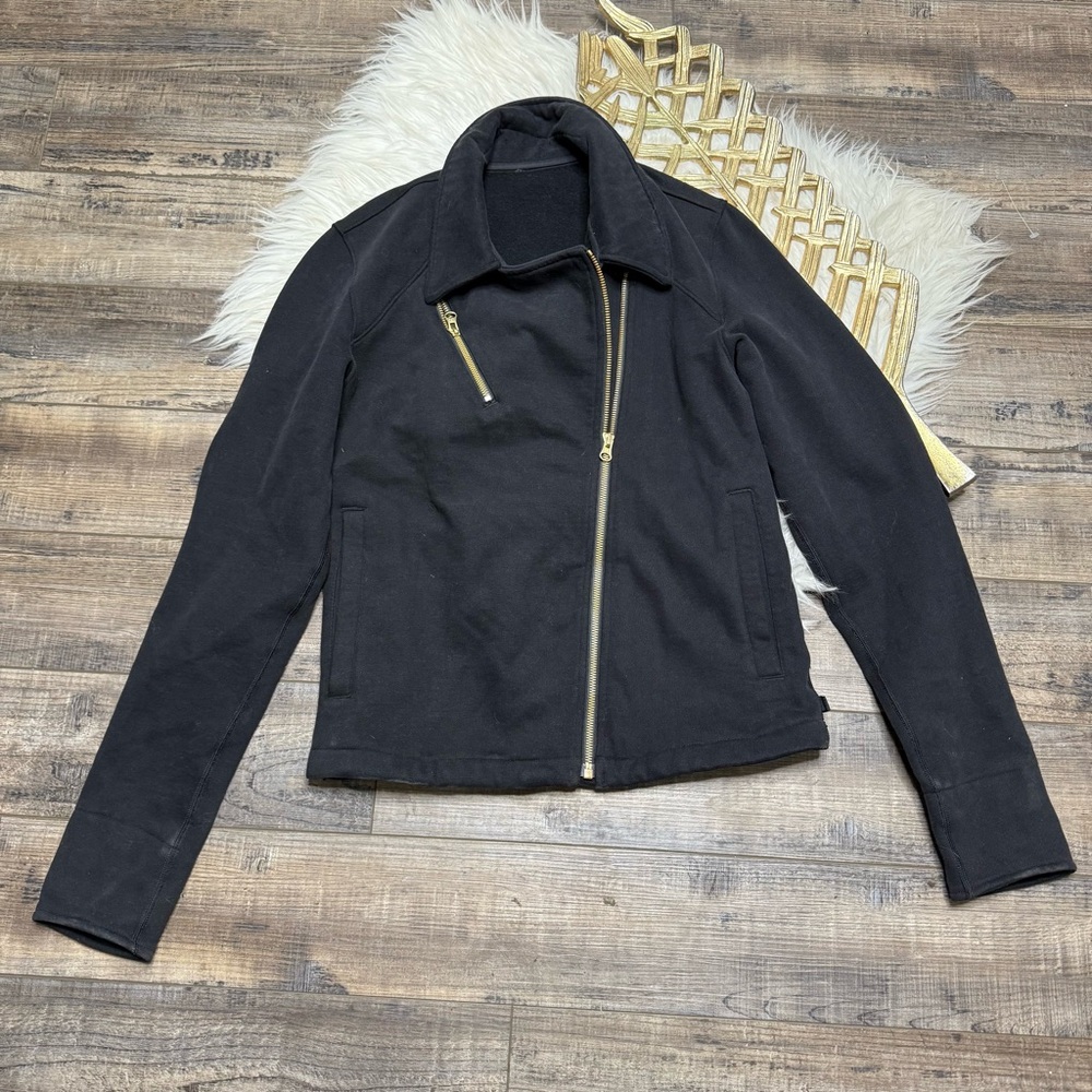 Lululemon Lab Shadow Moto Black Jacket